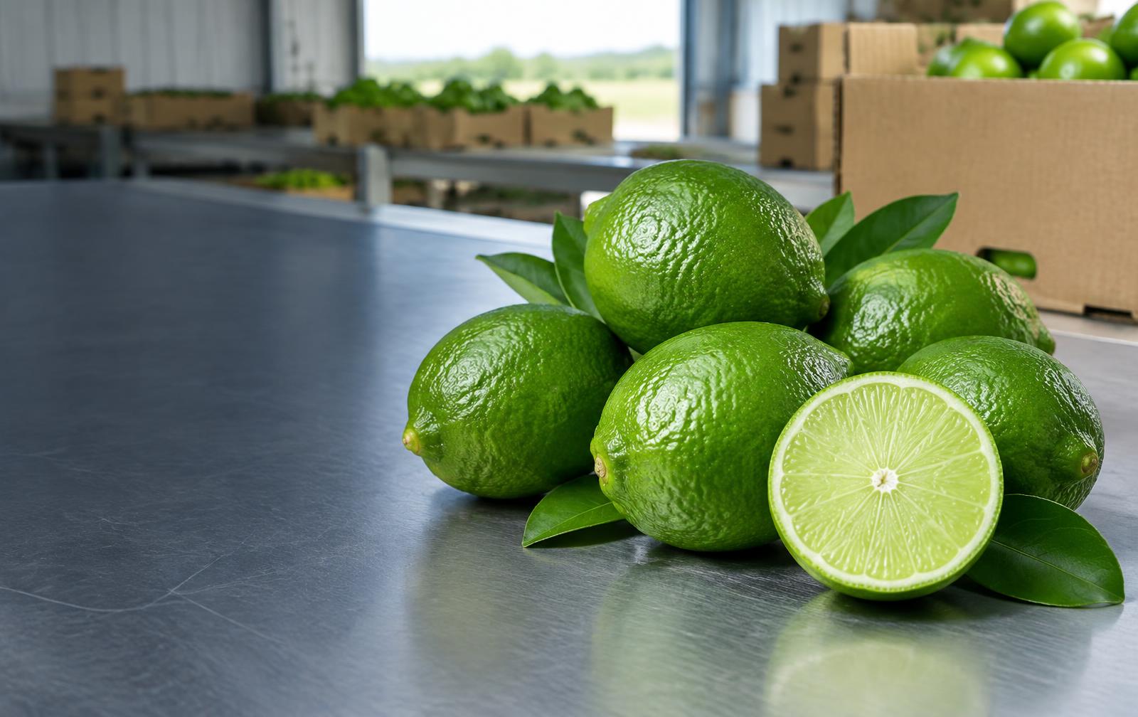Examen de sourcing de limes vertes